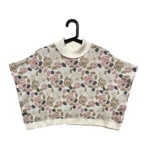 NEW Janie and Jack Floral Sweater Cape Size 5